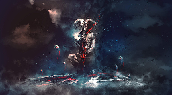 How to Create Sinister, Dark Warrior Scene in Photoshop