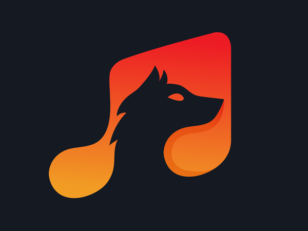 Wolf Music Logo Design