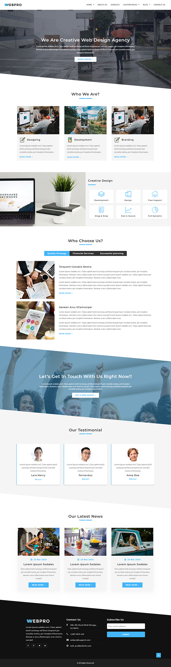 WebPro - Corporate WordPress Theme