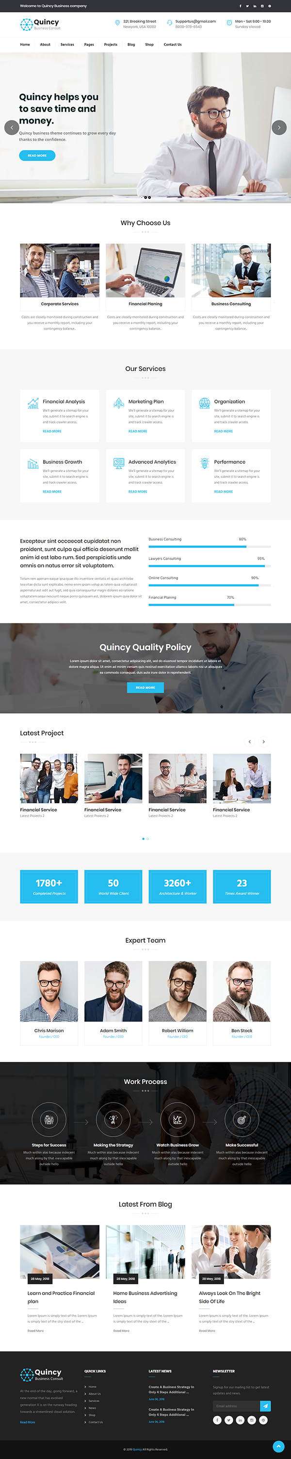 Quincy - Business Consulting WordPress Theme