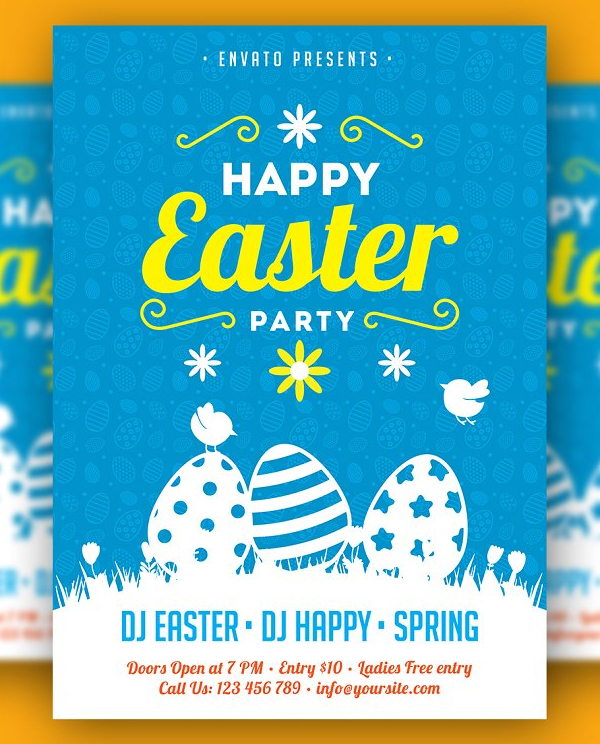 Happy Easter Party Flyer