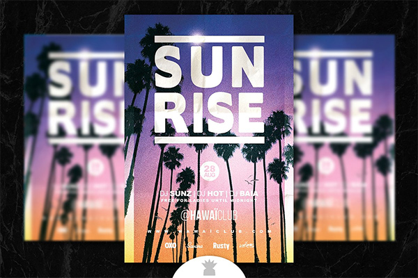 Sunrise Summer Flyer Template