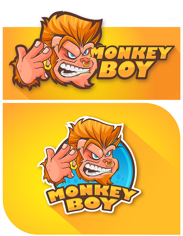 Monkey Boy Logo Design