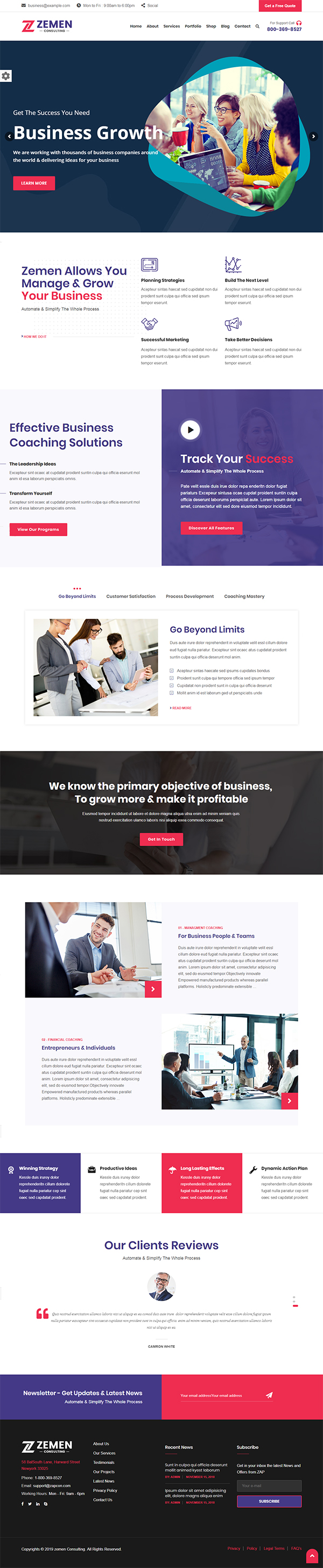 Zemen - Multi-Purpose Consulting Business WordPress Theme