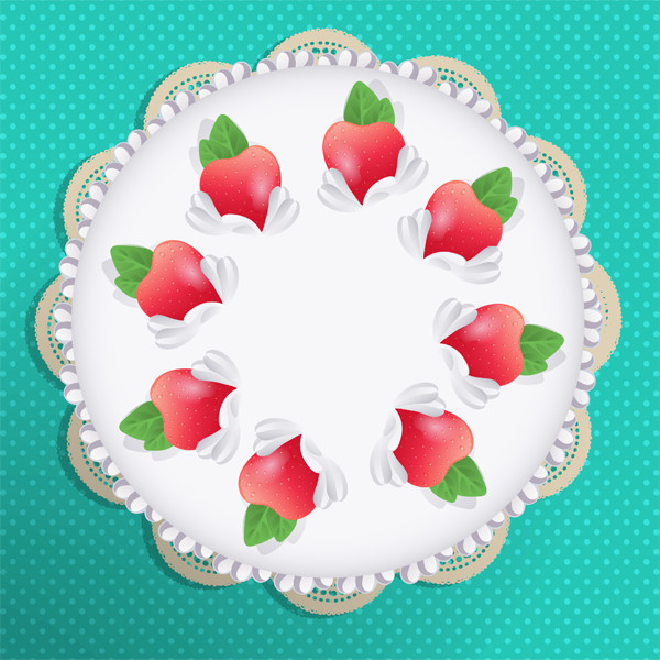 Rotated Cake Vector