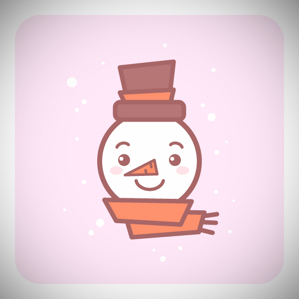 How to Draw a Cute Snowman Icon in Adobe Illustrator