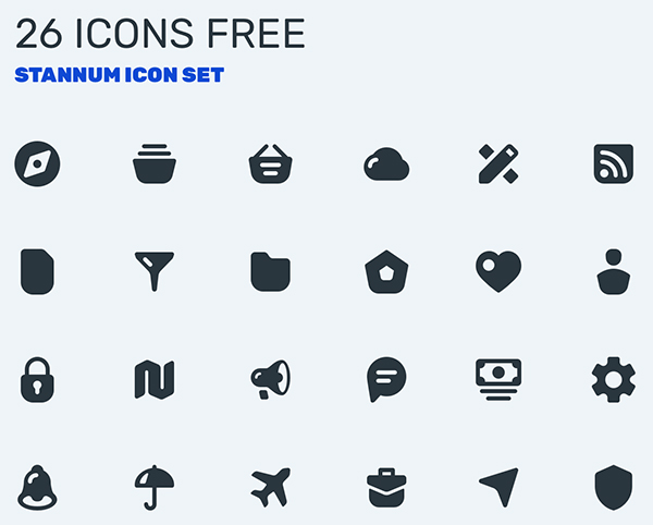 Free Stannum Icon Set
