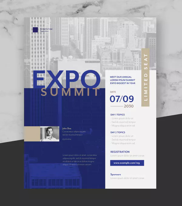Clean Expo Summit Business Event Flyer Poster