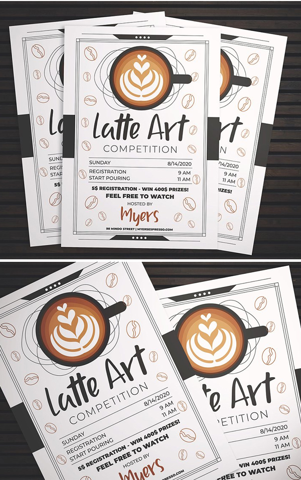 Latte Art Competition Flyer