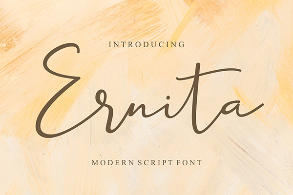 Ernita | Script Font