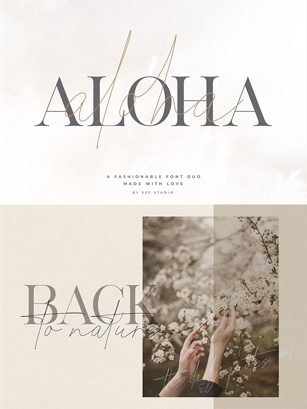 Aloha - Fashion Duo Font