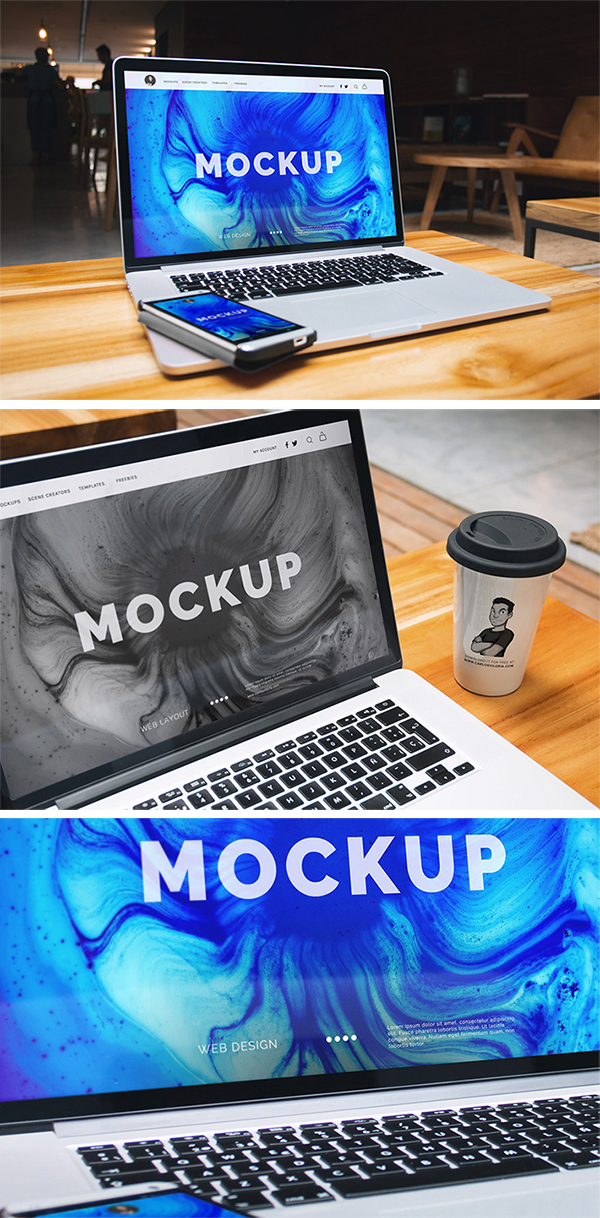 Free Download Elegant Macbook Pro Mockups