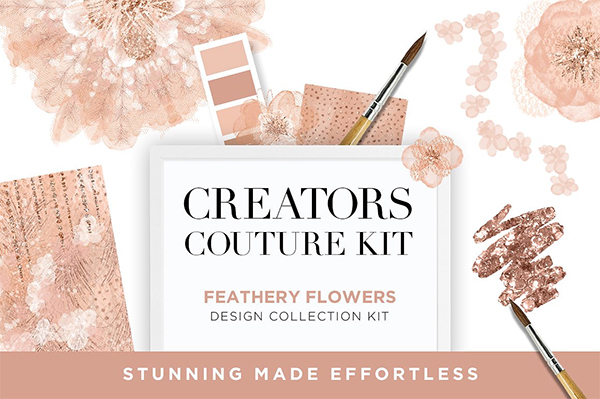 Feathery Flowers Couture Design Kit
