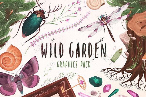 Wild Garden Graphics Pack