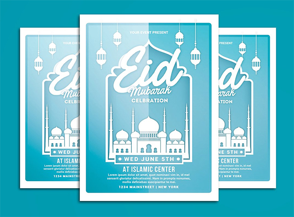 Simple Eid Mubarak Flyer