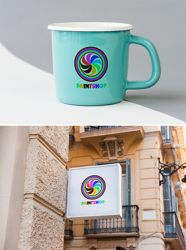 Paint Shop Logo Design