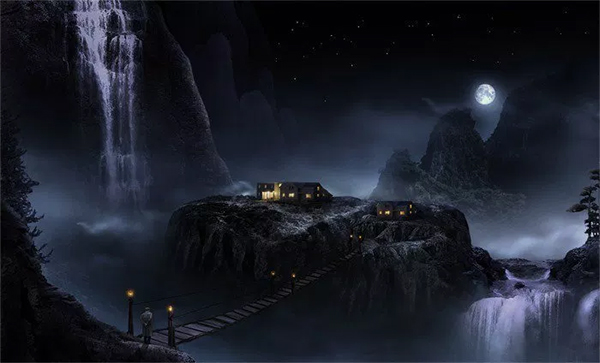 How to Create a Marvellous Night Landscape with Waterfalls