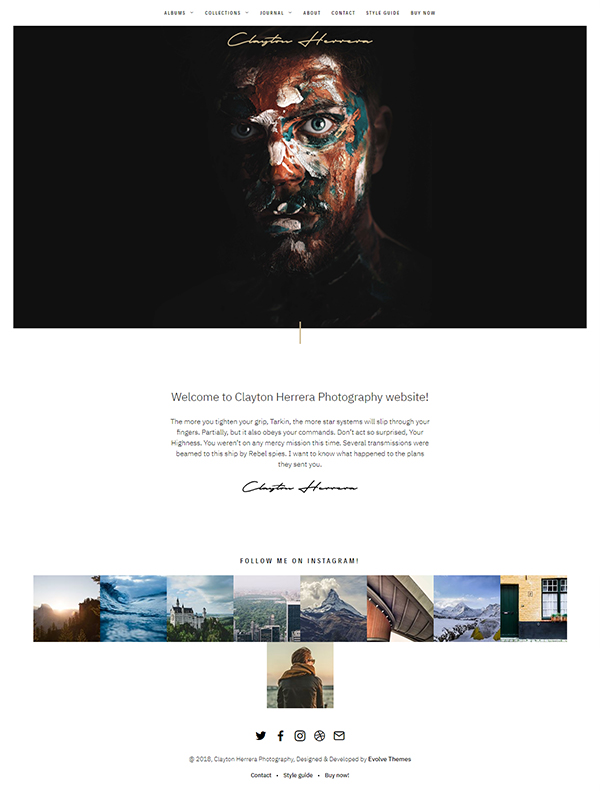 Philament - Creative Photography/Portfolio WordPress Theme