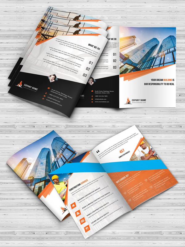 Construction Bi-Fold Brochure