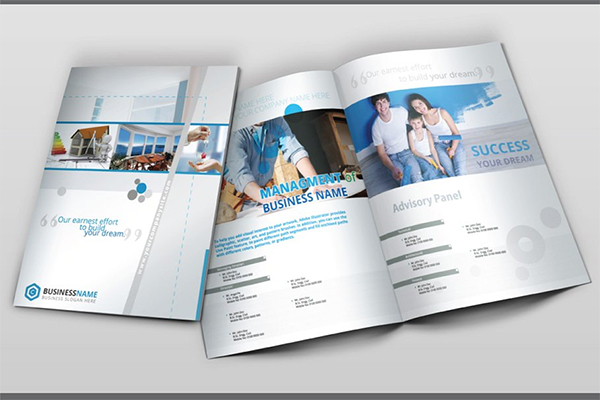 Real Estate Company Brochure Bi Fold