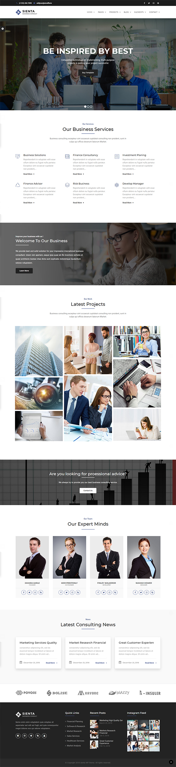 Sienta - Business Consulting and Corporate WP Theme