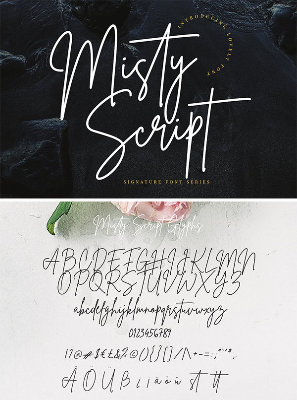 Misty Script // Signature Font