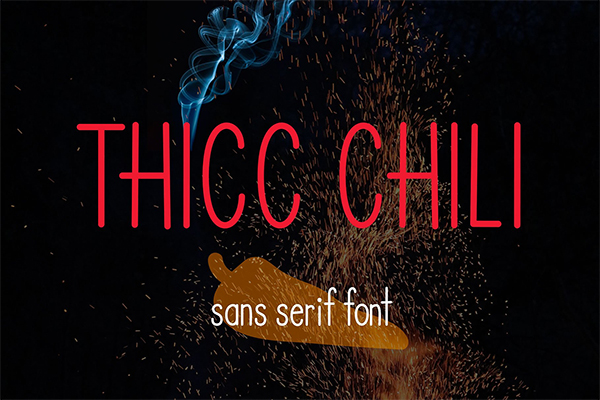 Thicc Chili font