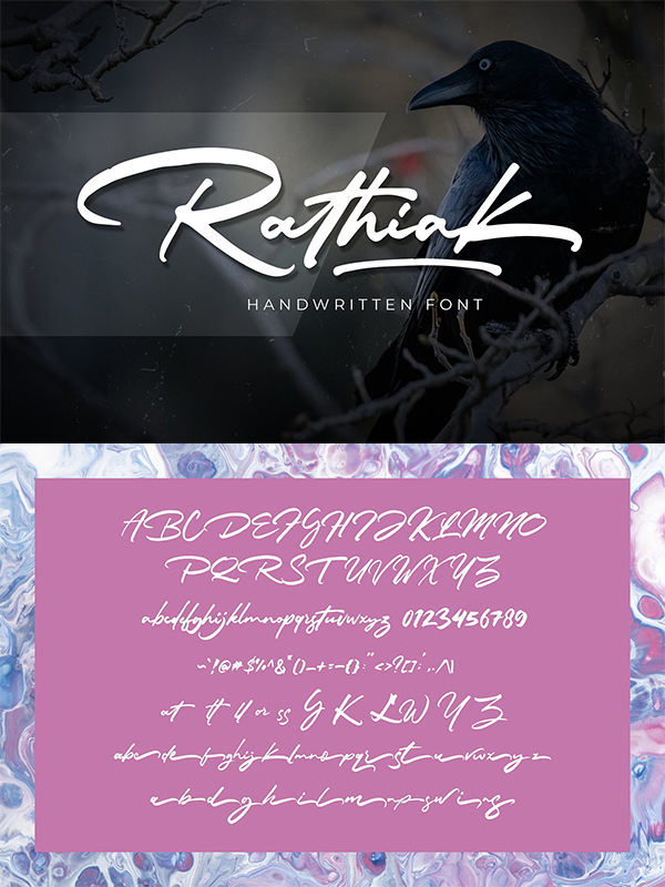 Rathiak - Handwritten Font