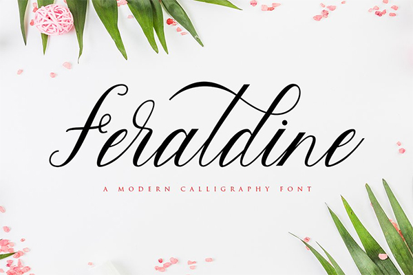 Feraldine Script Font Design