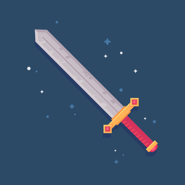 How to Draw a Fantasy Sword Icon in Adobe Illustrator