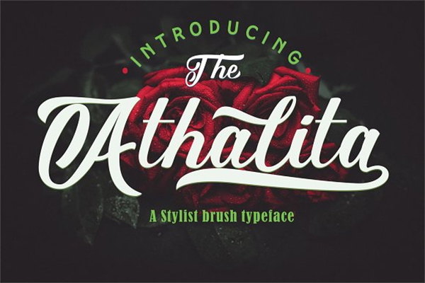 Athalita / Cool Brush Stylist Font