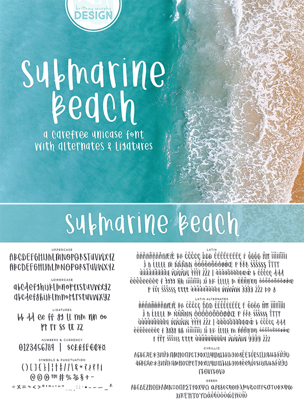 Submarine Beach Font