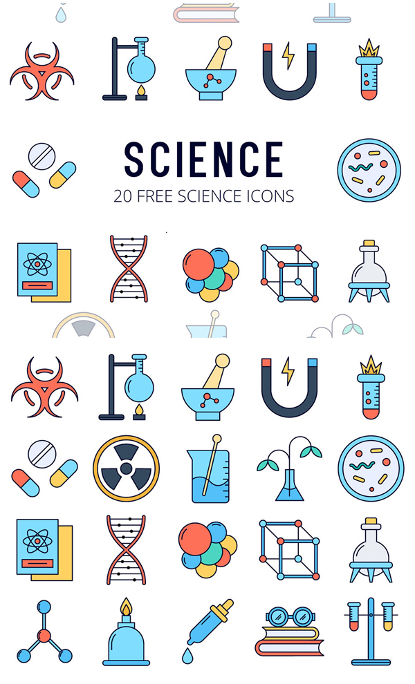 Science Vector Free Icon Set