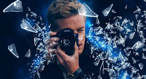 How to Create Glass Shatter Effect using Photoshop Tutorial
