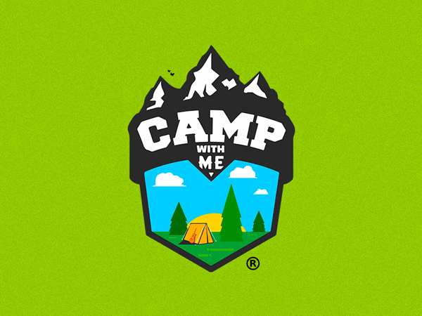 Camp With Me Logo Design