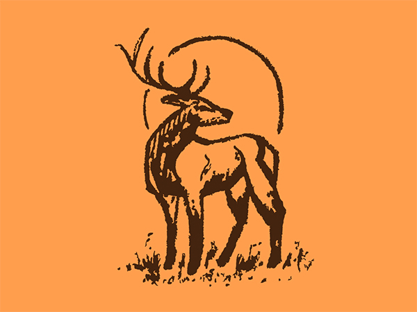 Hand-Drawn Deer Logo
