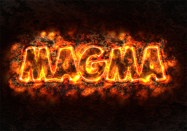 How to Create Lava or Magma Text Effect in Adobe Photoshop