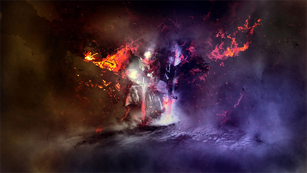 Create Dark Medieval Knight Scene Inspired by “Dark Soul” Game in Photoshop