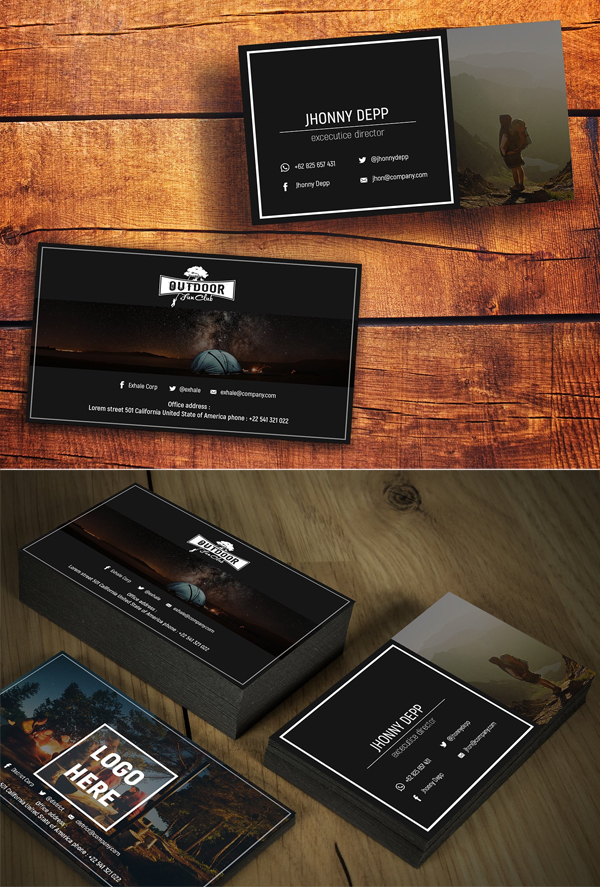 Exhale Business Card Templates