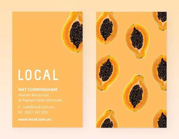 Local Papaya Business Cards
