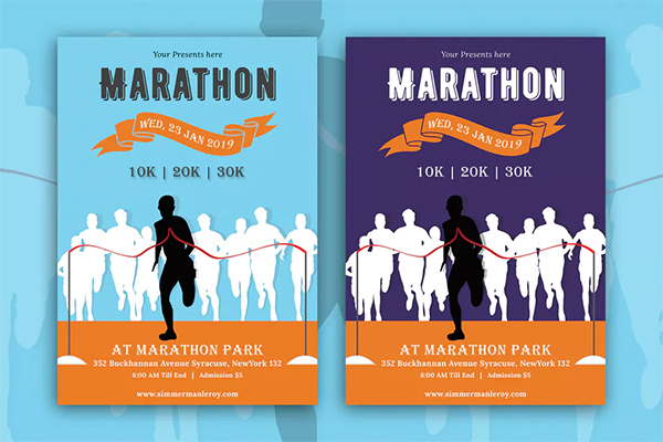 Marathon Event Flyer
