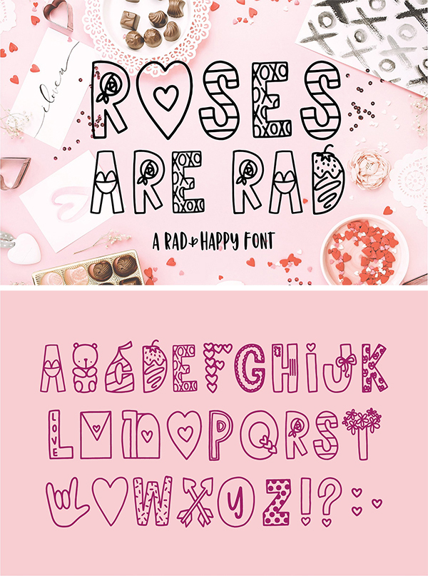 Roses Are Rad Font