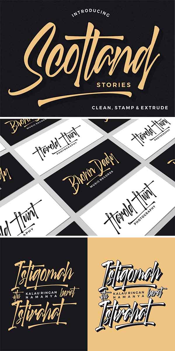 60 Best Brush Fonts For Graphic Designers - 8