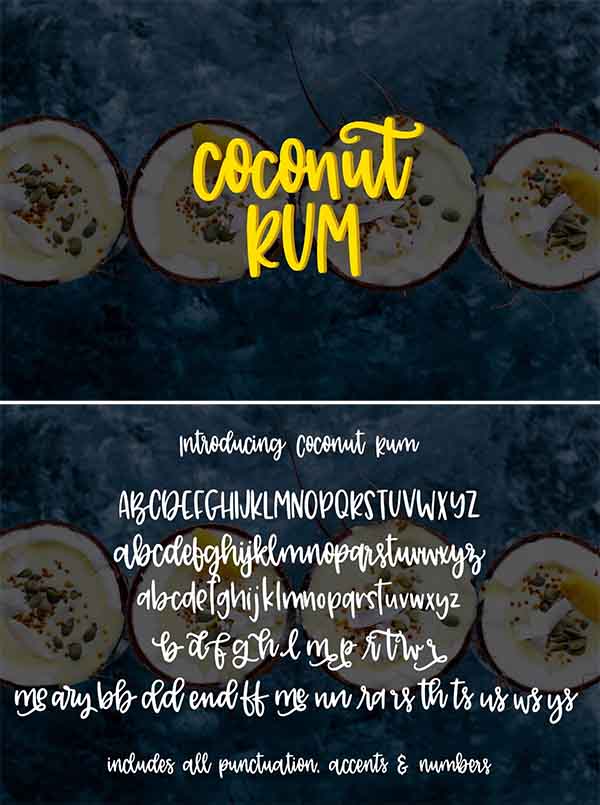 Coconut Rum Font