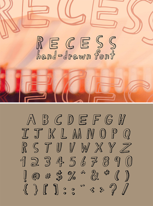 Recess | Regular & Light Font
