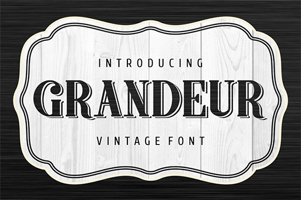 Grandeur New Vintage Font