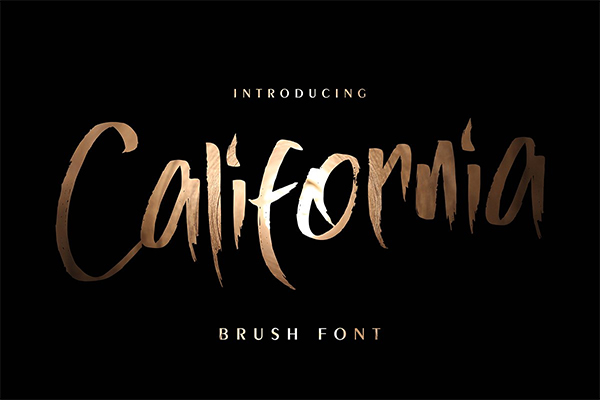 California Brush Font