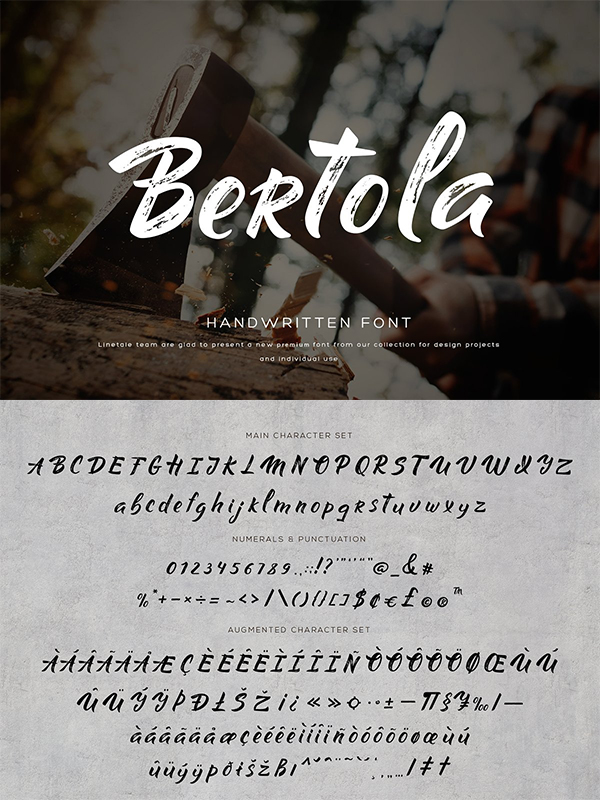 Bertola Hand-Written Font