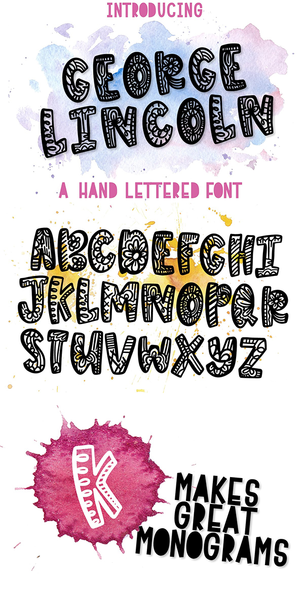 George Lincoln - A Silly Drawn Font