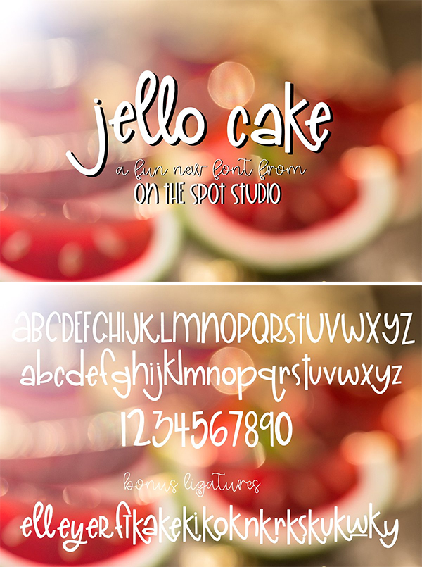 Jello Cake Font